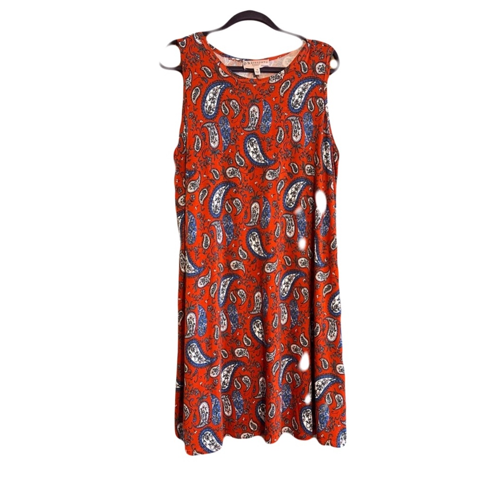 Philosophy Paisley Print Dress 1X